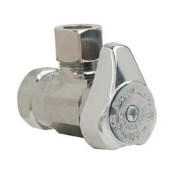 3/8 in Angle Supply Stop Valve in Chrome Plated