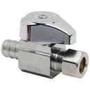 BrassCraft Chrome Plated Barbed x OD Compression Straight Supply Stop Valve in Chrome Plated 