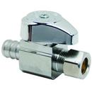 1/2 x 3/8 in. Barbed x OD Compression Straight Supply Stop Valve in Chrome Plated