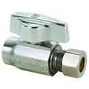 1/2 in x 3/8 in Lever Handle Straight Supply Stop Valve in Polished Chrome
