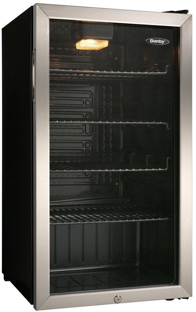 Danby Black/Stainless Steel 17-8/16 in. 3.3 cu. ft. Beverage Cooler 