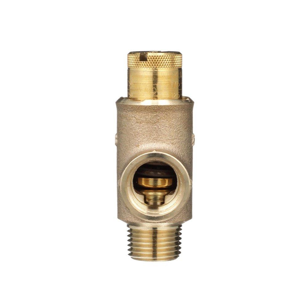 Zurn Wilkins Cast Bronze Brass and Cast Bronze MNPT x FNPT Pressure Relief Valve 
