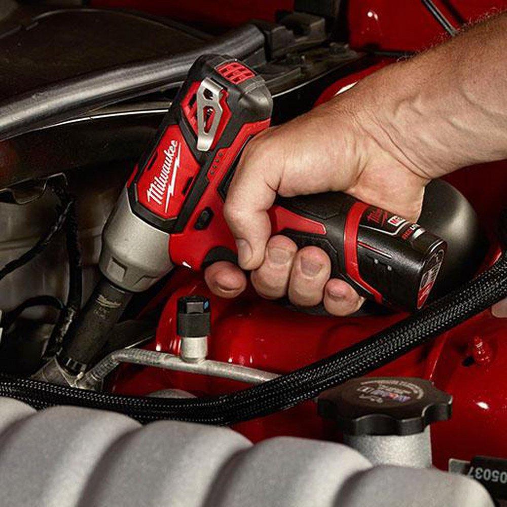 Milwaukee&reg; Red 12V Red Lithium Impact Wrench Kit 