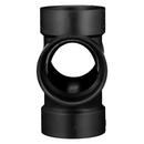 Black ABS DWV Double Sanitary Tee 