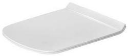 Elongated Closed Front Toilet Seat with Cover in White