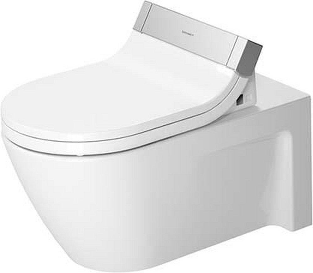 Duravit White 1.6 and 0.8 gpf Elongated Wall Mount One Piece Toilet 