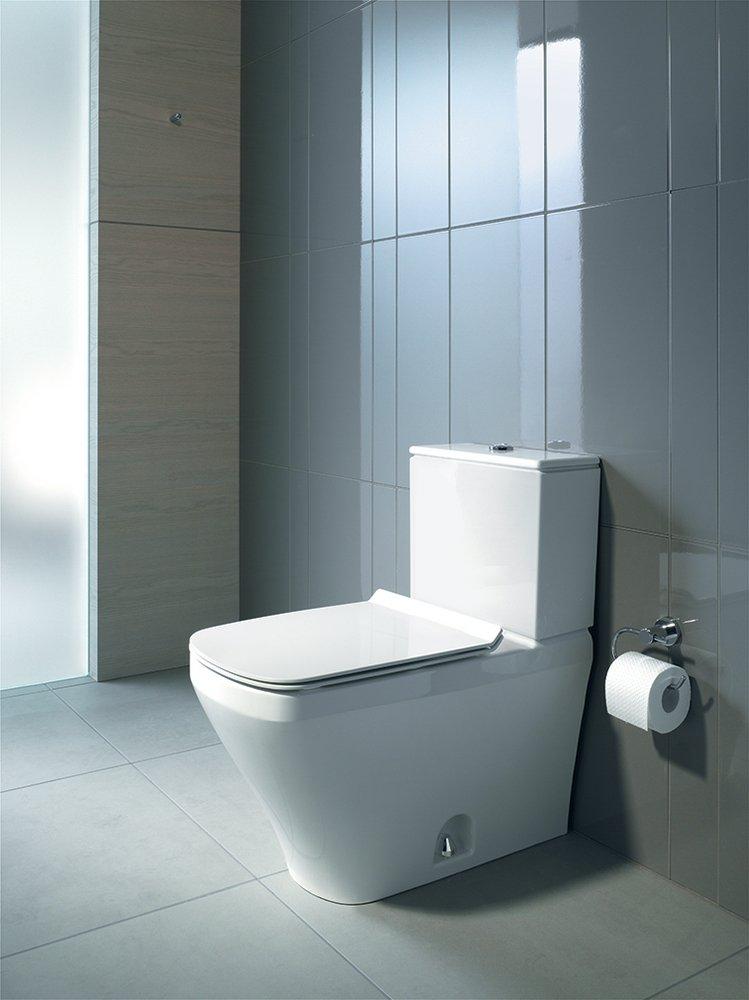 Duravit White 1.32 and 0.92 gpf Elongated Floor Mount Two Piece Toilet 