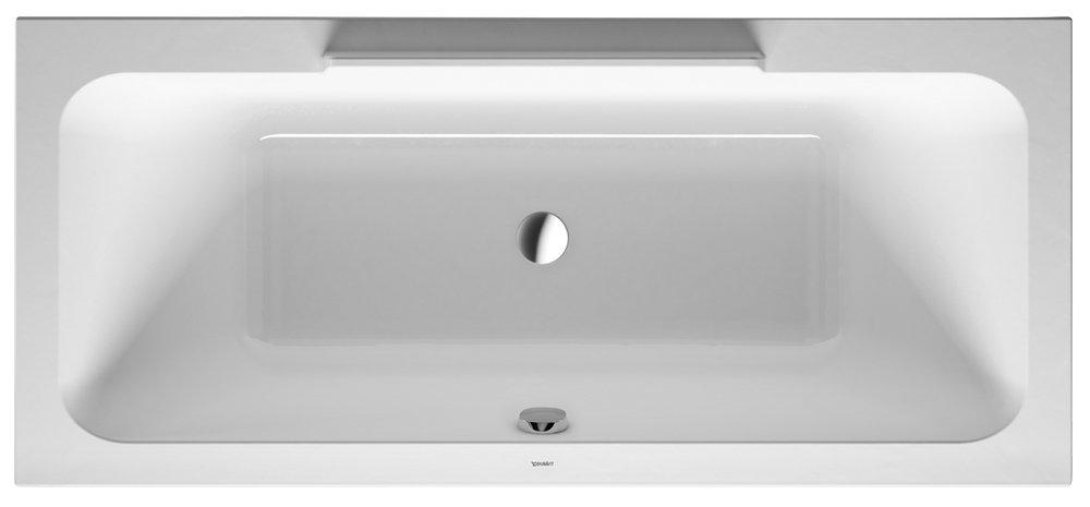 Duravit White 70-173/200 x 31-8/9 in. Soaker Drop-In Bathtub with Center Drain 