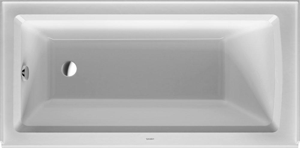Duravit White 60 x 30 in. Soaker Alcove Bathtub Left Drain 