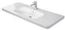 Duravit White 1-Hole 1-Bowl Ceramic Wall Mount Lavatory Sink 
