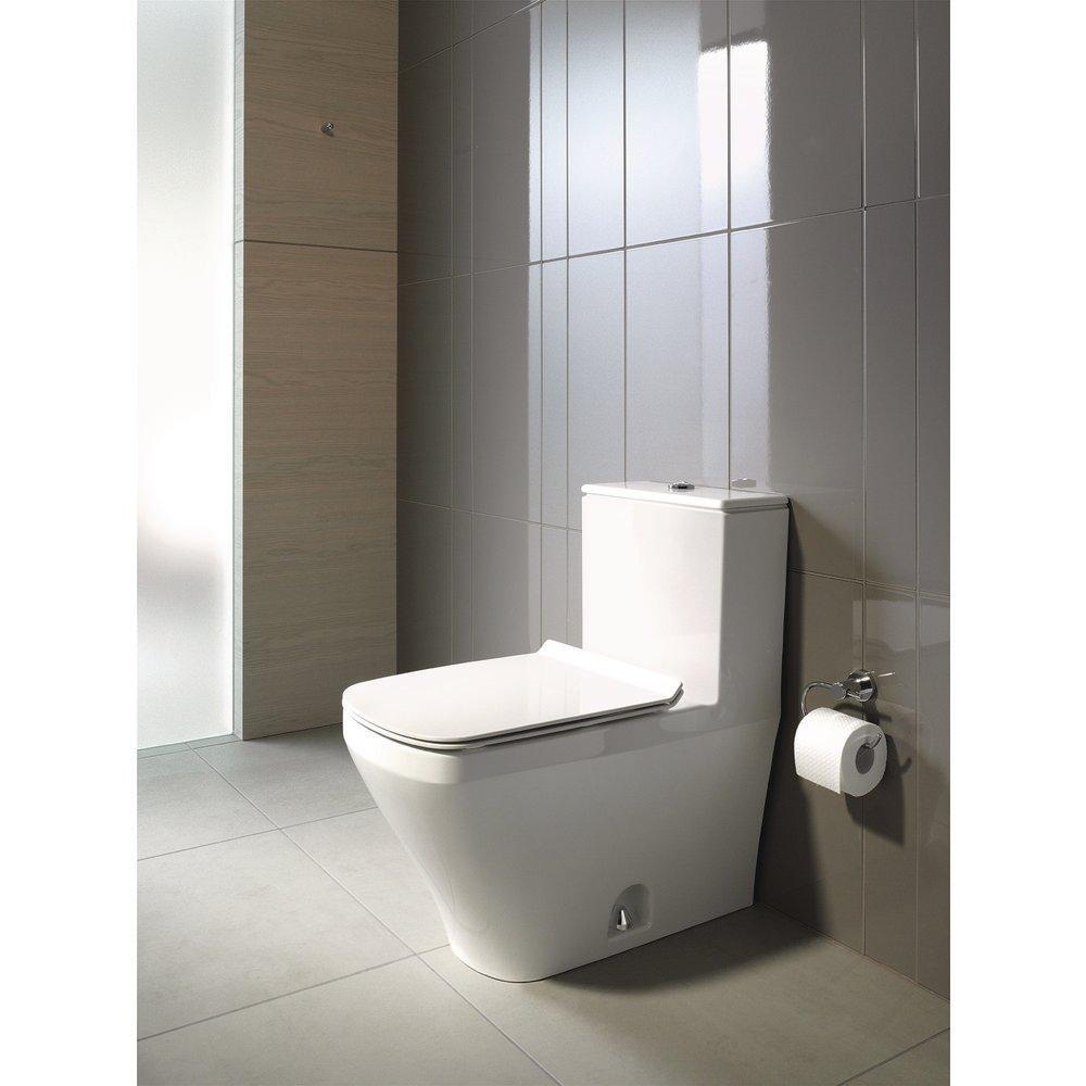 Duravit White 1.32 gpf Elongated Floor Mount One Piece Toilet 
