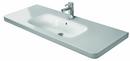 3-Hole 1-Bowl Ceramic Wall Mount Lavatory Sink in White Alpin