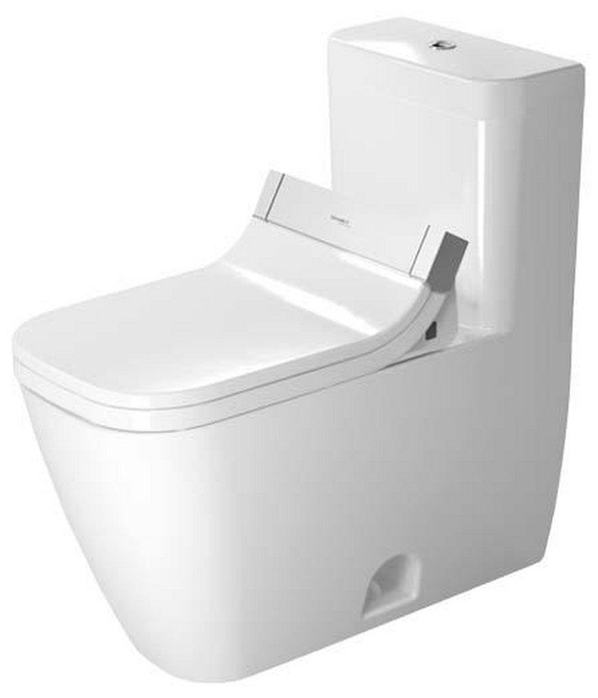 Duravit White 1.32 and 0.92 gpf Elongated Floor Mount One Piece Toilet 