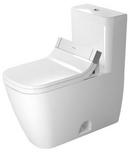 Duravit White 1.32 and 0.92 gpf Elongated Floor Mount One Piece Toilet 