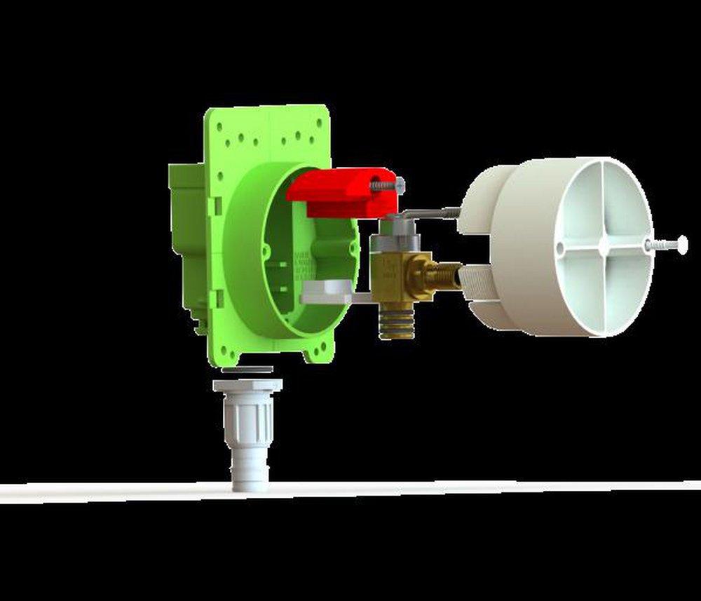 LSP Products Group 4-1/8 in x 3-1/2 in x 2 in Ice Maker Supply Box 