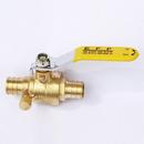 1 in. Forged Brass Barbed 400# Ball Valve