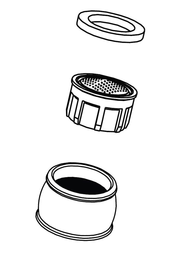 Delta Faucet Stainless 1.2 gpm Replacement Aerator 