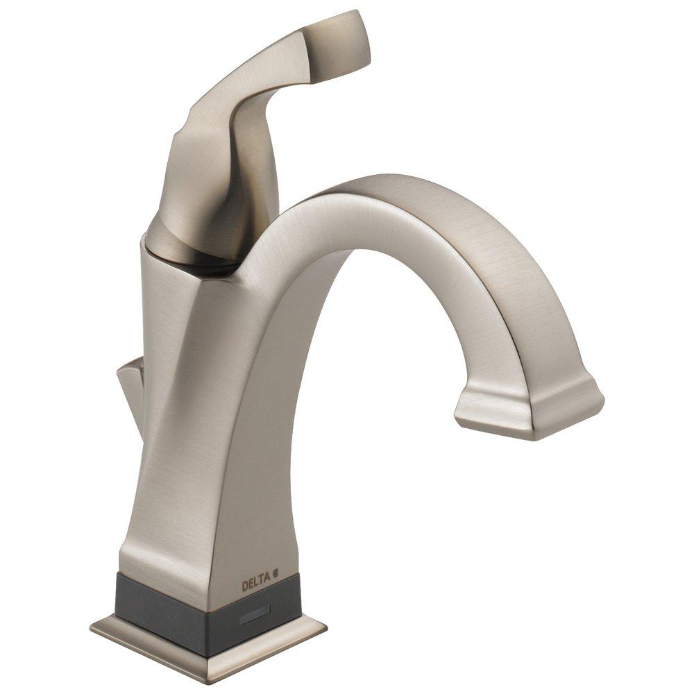 Delta Faucet Stainless Single Handle Bathroom Sink Faucet 