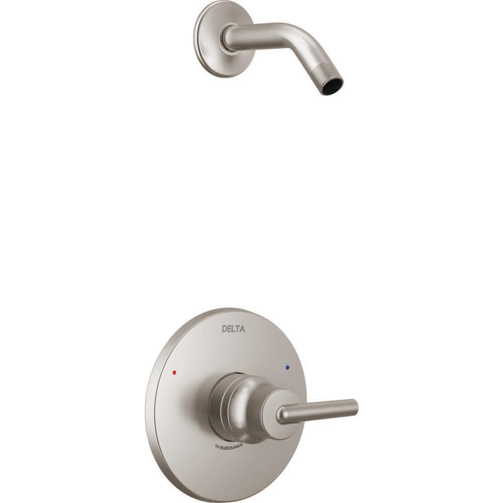 Delta Faucet Brilliance Stainless Single Handle Single Function Shower Faucet (Trim Only) 