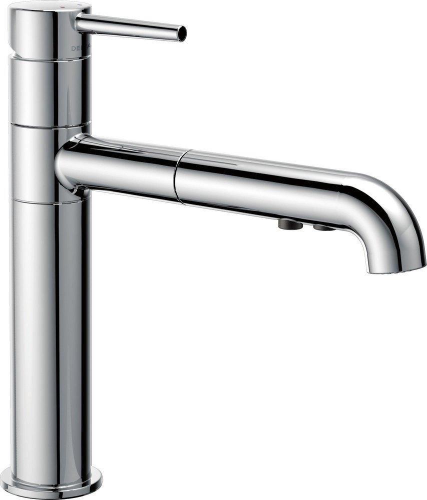 Delta Faucet Chrome Single Handle Pull Out Kitchen Faucet 