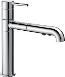 Single Handle Pull Out Kitchen Faucet in Chrome