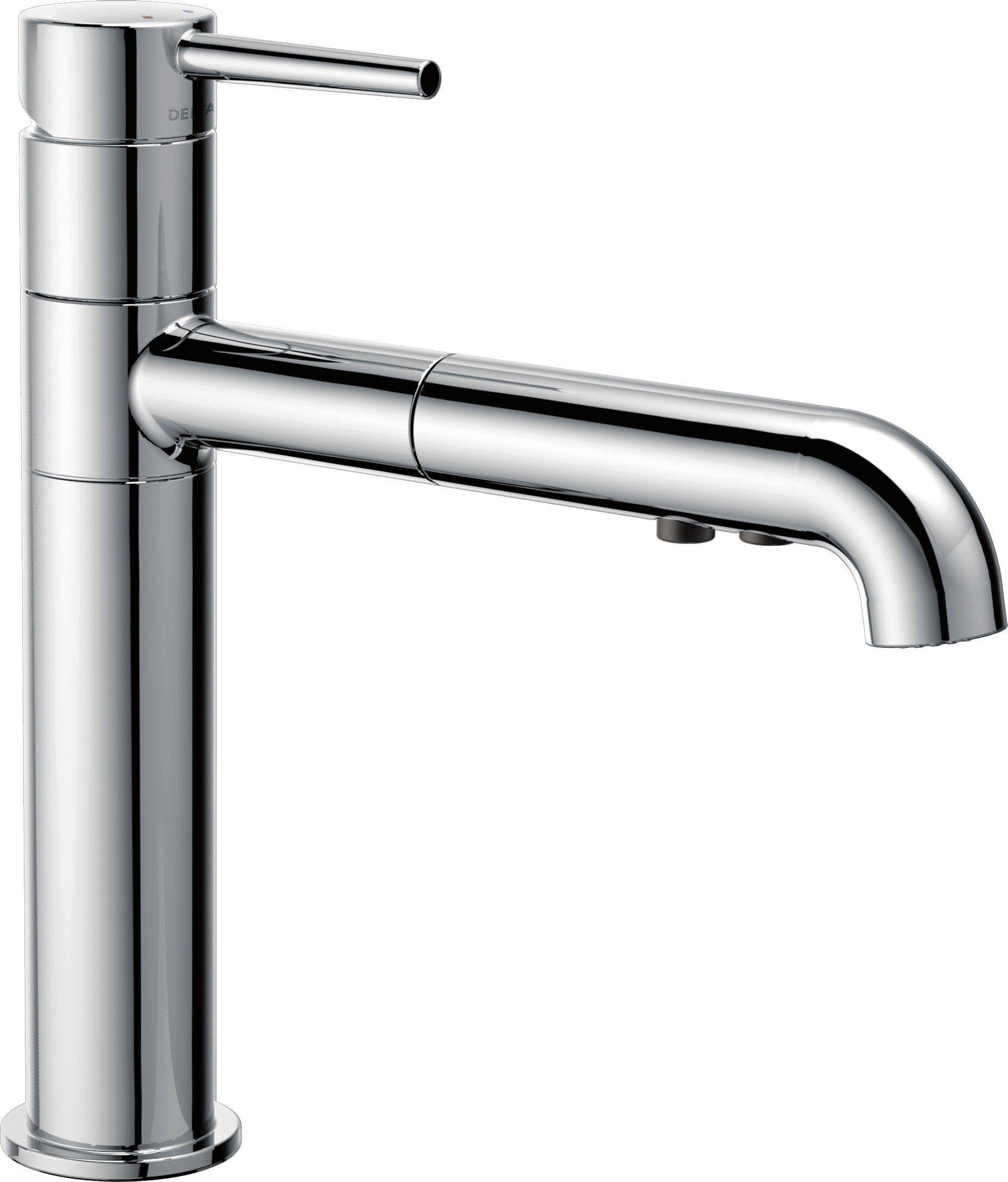 Delta Faucet Chrome Single Handle Pull Out Kitchen Faucet 