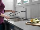 Delta Faucet Arctic Stainless Single Handle Pull Out Kitchen Faucet 