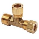1/4 x 1/4 x 1/8 in. OD Tube x MIP Brass Compression Reducing Tee