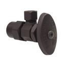 1/2 x 3/8 in. Solvent Weld x OD Compression Knurled Oval Handle Angle Supply Stop Valve in Oil Rubbed Bronze