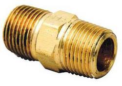 3/8 in. MIP Brass HEX Nipple