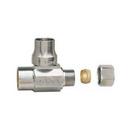 1/2 x 3/8 in. Sweat x OD Compression Screwdriver Slot Handle Angle Supply Stop Valve in Chrome Plated