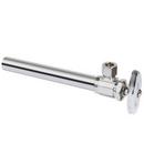 1/2 x 3/8 in. Sweat x OD Compression Knurled Oval Handle Angle Supply Stop Valve in Chrome Plated