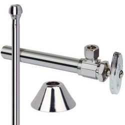 Sink 1/2 in x 3/8 in. x 12 in. Supply Kit in Chrome Plated