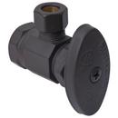 1/2 x 3/8 in. FIPT x OD Compression Knurled Oval Handle Angle Supply Stop Valve in Oil Rubbed Bronze