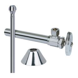 12 in. Angle Lavatory Supply Kit in Polished Chrome