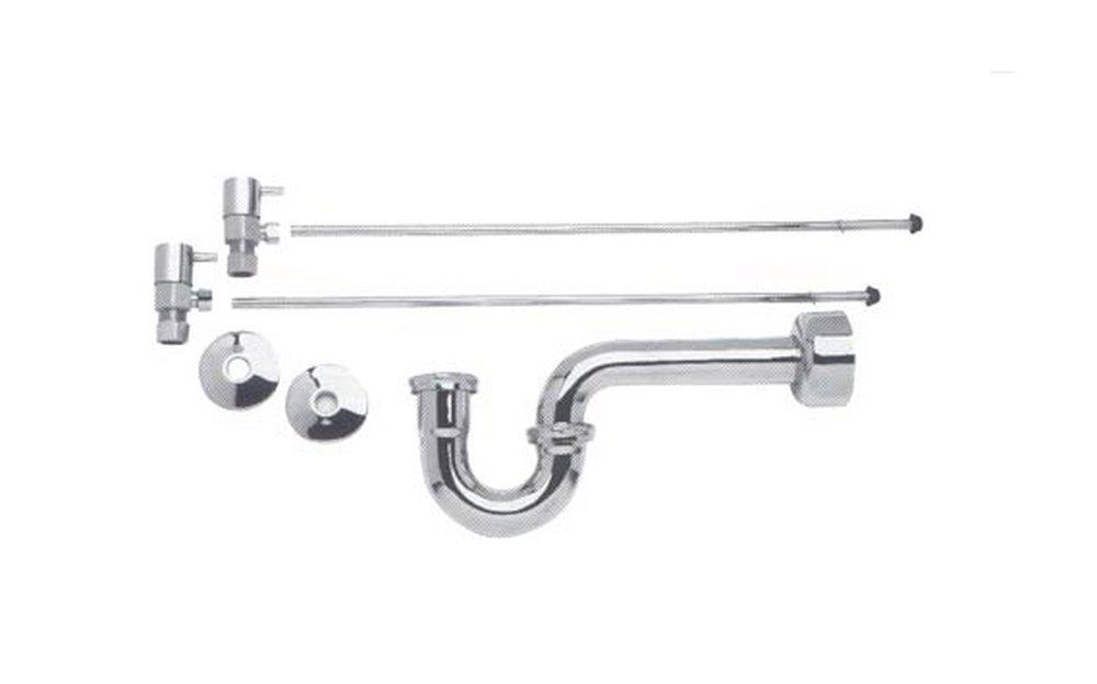 BrassCraft Chrome Plated FIP Multi-Turn Angle Stop Faucet Supply Kit 