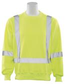 ERB Safety Hi-Viz Lime Safety Sweatshirt in Hi-Viz Lime 