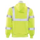 ERB Safety Hi-Viz Lime Safety Zipper Sweatshirt in Hi-Viz Lime 