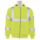 ERB Safety Hi-Viz Lime Safety Zipper Sweatshirt in Hi-Viz Lime 