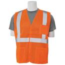 ERB Safety Hi-Viz Orange Safety Vest with Hook and Loop Closure in Hi-Viz Orange 