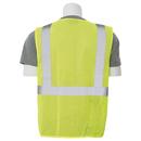 ERB Safety Hi-Viz Lime Safety Vest with Hook and Loop Closure in Hi-Viz Lime 