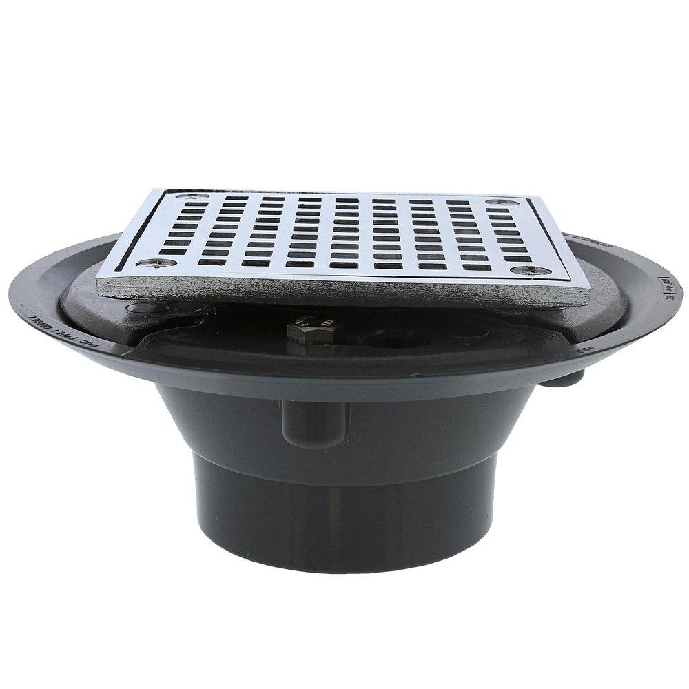 Jones Stephens Chrome Plated 2 in. Plastic Shower Drain 