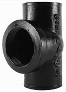 8 in. Spigot x FNPT Cast Iron Test Tee