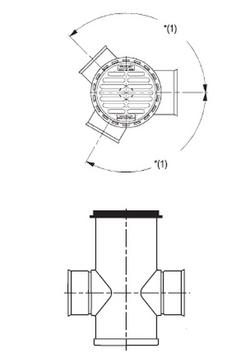 18 in. Ductile Iron and Plastic Round Catch Basin Drain