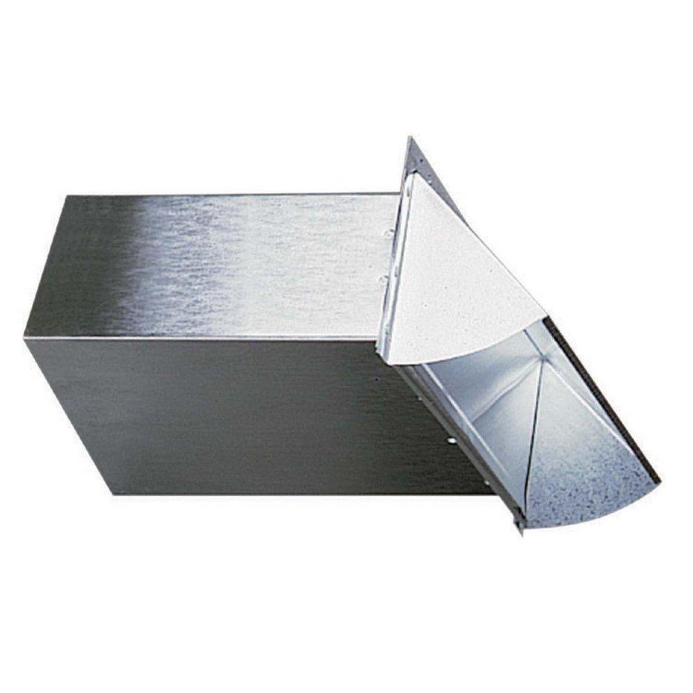 Deflecto Silver 12-3/8 x 3-1/4 in. Wall Vent Aluminum 