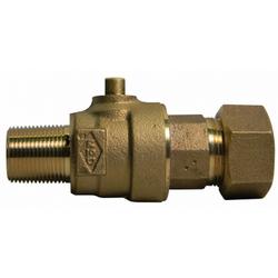 3/4 in. MNPT x CTS Compression Brass Corporation Stop