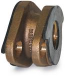 2 x 1-3/5 in. Flanged Brass Meter Adapter