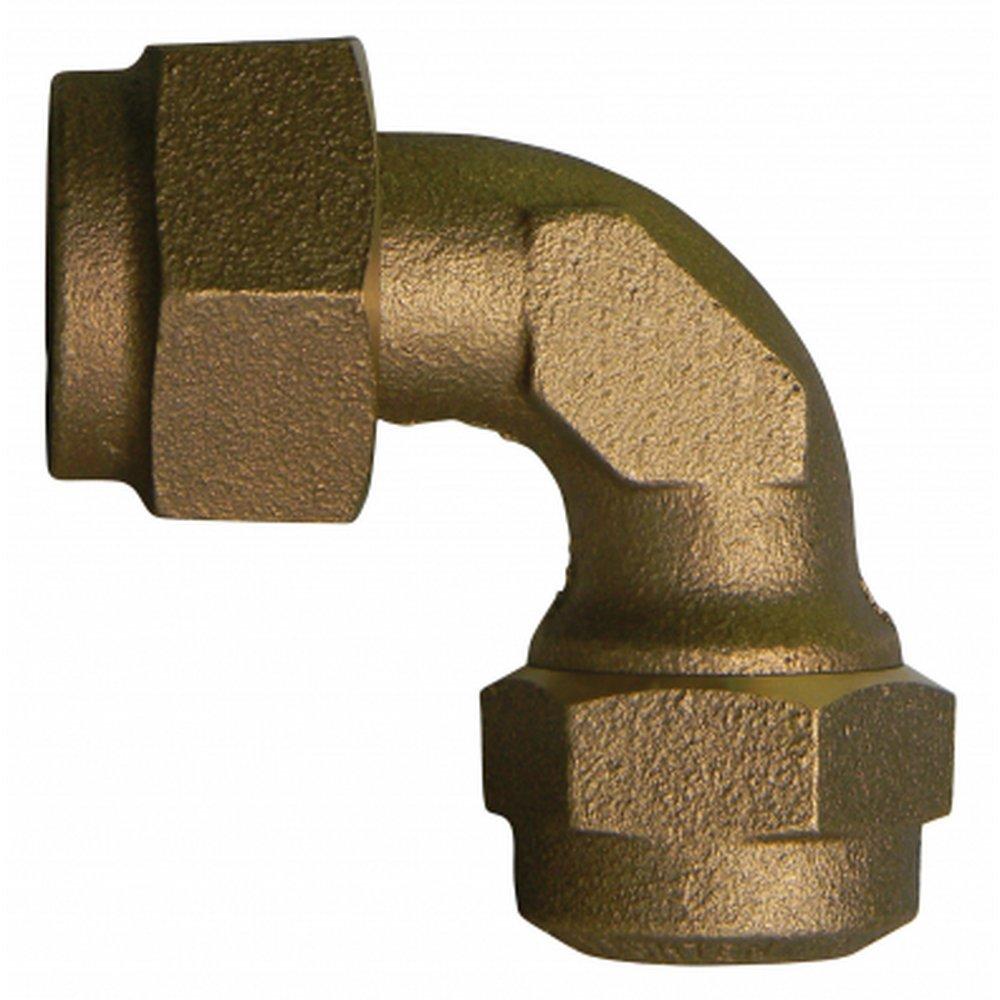 A.Y. McDonald Female Flare Swivel x CTS Compression Water Service Brass Bend 