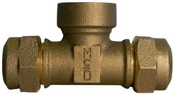 2 x 2 x 3/4 in. CTS x FNPT Brass Reducing Tee