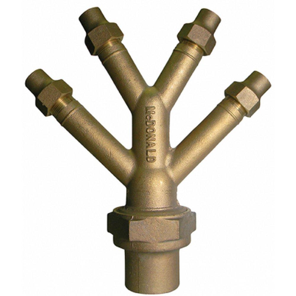 A.Y. McDonald Flared Brass Wye 